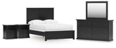 Furniture City Laplace - Ashley Furniture - Maribel Full Panel Bed with Dresser, Mirror and 2 Nightstands - Full Panel Bed with Dresser, Mirror and 2 Nightstands - B138B77