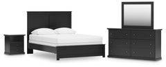 Furniture City Laplace - Ashley Furniture - Maribel Queen Panel Bed with Dresser, Mirror and Nightstand - Queen Panel Bed with Dresser, Mirror and Nightstand - B138B73