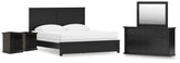 Furniture City Laplace - Ashley Furniture - Maribel King Panel Bed, Dresser, Mirror and 2 Nightstands - King Panel Bed, Dresser, Mirror and 2 Nightstands - B138B70