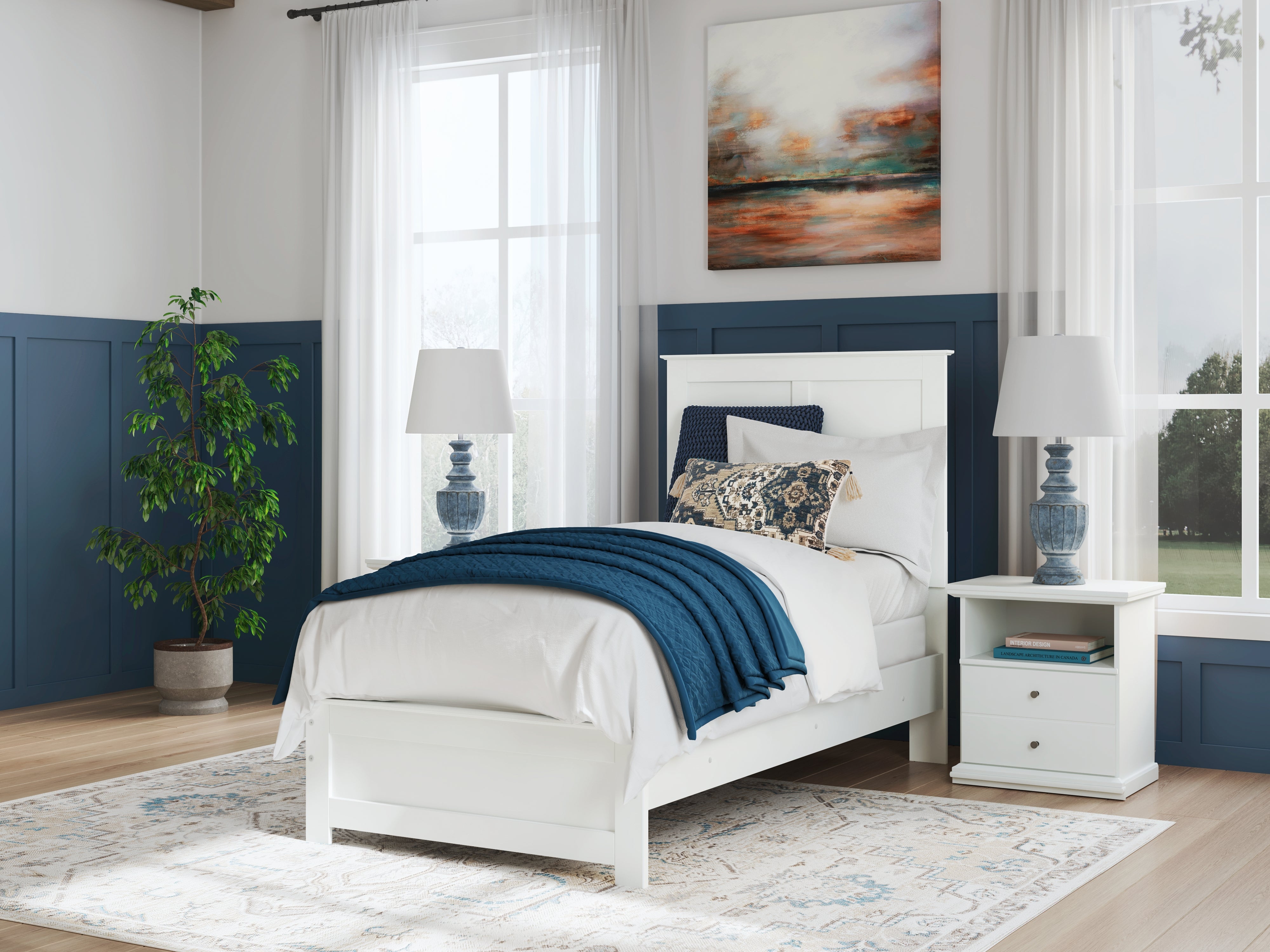 Furniture City Laplace - Ashley Furniture - Bostwick Shoals Twin Panel Bed - Twin Panel Bed - B139B41