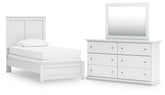 Furniture City Laplace - Ashley Furniture - Bostwick Shoals Twin Panel Bed, Dresser and Mirror - Twin Panel Bed, Dresser and Mirror - B139B70