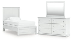 Furniture City Laplace - Ashley Furniture - Bostwick Shoals Twin Panel Bed, Dresser and Mirror - Twin Panel Bed, Dresser and Mirror - B139B70