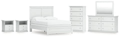 Furniture City Laplace - Ashley Furniture - Bostwick Shoals Full Panel Bed, Dresser, Mirror, Chest, and 2 Nightstands - Full Panel Bed, Dresser, Mirror, Chest, and 2 Nightstands - B139B62