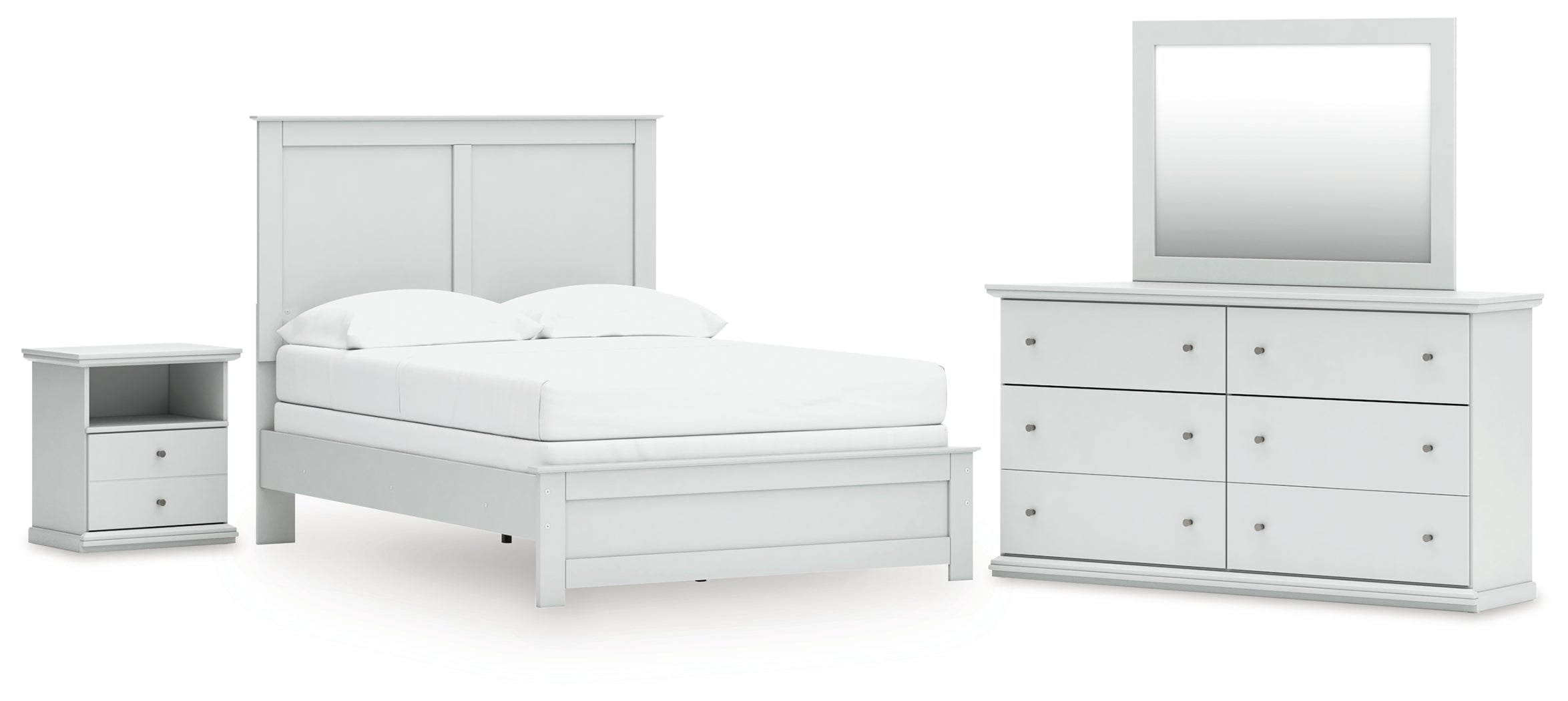 Furniture City Laplace - Ashley Furniture - Bostwick Shoals Full Panel Bed, Dresser, Mirror and Nightstand - Full Panel Bed, Dresser, Mirror and Nightstand - B139B58