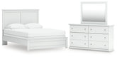 Furniture City Laplace - Ashley Furniture - Bostwick Shoals Queen Panel Bed, Dresser and Mirror - Queen Panel Bed, Dresser and Mirror - B139B69
