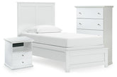 Furniture City Laplace - Ashley Furniture - Bostwick Shoals Twin Panel Bed, Chest and Nightstand - Twin Panel Bed, Chest and Nightstand - B139B64