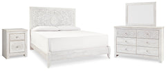 Furniture City Laplace - Ashley Furniture - Paxberry King Panel Bed, Dresser, Mirror and Nightstand - King Panel Bed, Dresser, Mirror and Nightstand - B181B33