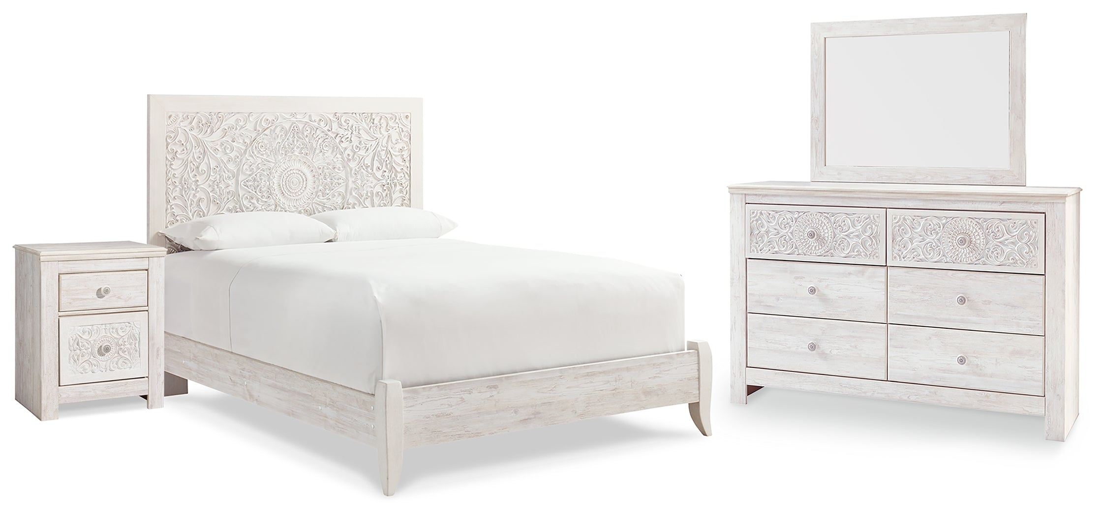 Furniture City Laplace - Ashley Furniture - Paxberry Queen Panel Bed, Dresser, Mirror and Nightstand - Queen Panel Bed, Dresser, Mirror and Nightstand - B181B16