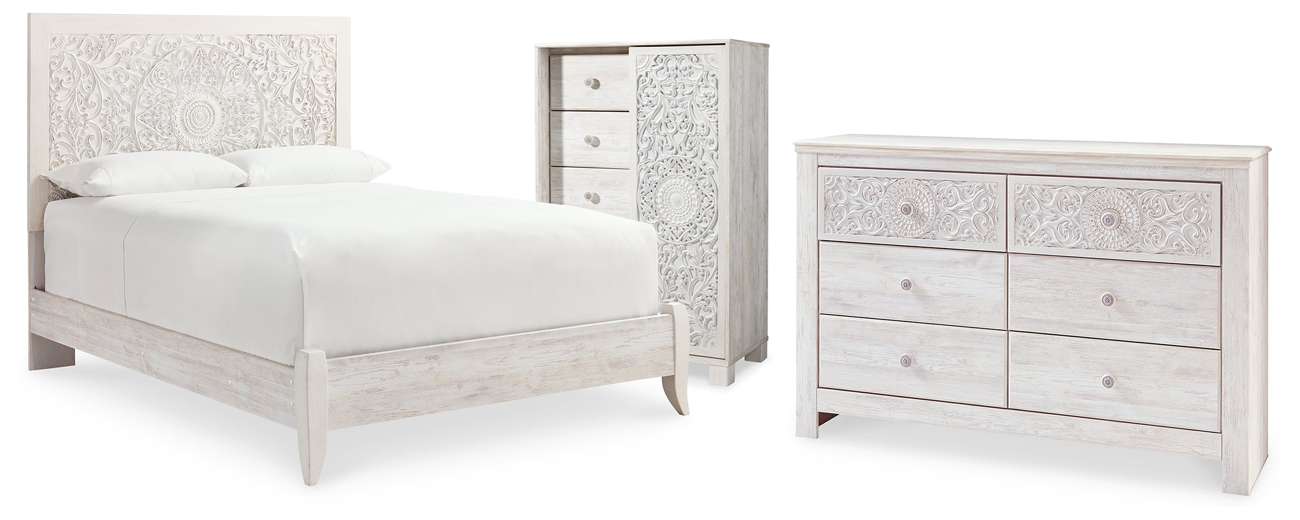 Furniture City Laplace - Ashley Furniture - Paxberry Queen Panel Bed, Dresser and Chest - Queen Panel Bed, Dresser and Chest - B181B34