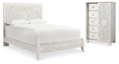 Furniture City Laplace - Ashley Furniture - Paxberry Queen Panel Bed and Chest - Queen Panel Bed and Chest - B181B21