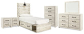 Furniture City Laplace - Ashley Furniture - Cambeck Twin Panel Bed with Storage, Dresser, Mirror, Chest and 2 Nightstands - Twin Panel Bed with Storage, Dresser, Mirror, Chest and 2 Nightstands - B192B123
