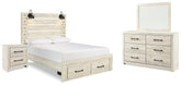 Furniture City Laplace - Ashley Furniture - Cambeck Queen Panel Storage Bed, Dresser, Mirror and Nightstand - Queen Panel Storage Bed, Dresser, Mirror and Nightstand - B192B74
