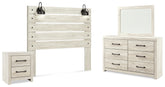 Furniture City Laplace - Ashley Furniture - Cambeck Queen Panel Headboard, Dresser, Mirror, and Nightstand - Queen Panel Headboard, Dresser, Mirror, and Nightstand / Whitewash - B192B57