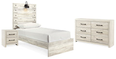 Cambeck Twin Panel Bed, Dresser and Nightstand