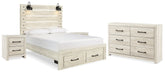 Furniture City Laplace - Ashley Furniture - Cambeck Queen Panel Storage Bed, Dresser and 2 Nightstands - Queen Panel Storage Bed, Dresser and 2 Nightstands - B192B76