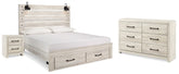 Furniture City Laplace - Ashley Furniture - Cambeck King Panel Storage Bed, Dresser and Nightstand - King Panel Storage Bed, Dresser and Nightstand - B192B65