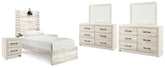 Furniture City Laplace - Ashley Furniture - Cambeck Twin Panel Bed, 2 Dressers, 2 Mirrors and 2 Nightstands - Twin Panel Bed, 2 Dressers, 2 Mirrors and 2 Nightstands - B192B88