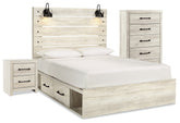 Furniture City Laplace - Ashley Furniture - Cambeck Queen Panel Bed with Storage, Chest and Nightstand - Queen Panel Bed with Storage, Chest and Nightstand - B192B67