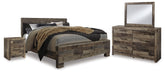Furniture City Laplace - Ashley Furniture - Derekson King Panel Bed, Dresser, Mirror and Nightstand - King Panel Bed, Dresser, Mirror and Nightstand - B200B42