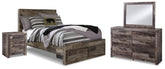 Furniture City Laplace - Ashley Furniture - Derekson Full Panel Storage Bed, Dresser, Mirror and Nightstand - Full Panel Storage Bed, Dresser, Mirror and Nightstand - B200B79