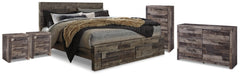 Furniture City Laplace - Ashley Furniture - Derekson King Storage Bed, Dresser, Chest and 2 Nightstands - King Storage Bed, Dresser, Chest and 2 Nightstands - B200B80