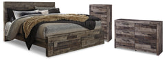 Furniture City Laplace - Ashley Furniture - Derekson King Storage Bed, Dresser and Chest - King Storage Bed, Dresser and Chest - B200B76