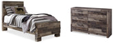 Furniture City Laplace - Ashley Furniture - Derekson Twin Panel Bed and Dresser - Twin Panel Bed and Dresser - B200B65