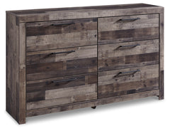 Derekson King Storage Bed, Dresser and Chest