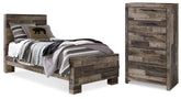 Furniture City Laplace - Ashley Furniture - Derekson Twin Panel Bed and Chest - Twin Panel Bed and Chest - B200B66