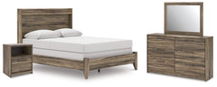Elbrim Queen Panel Bed, Dresser, Mirror and Nightstand