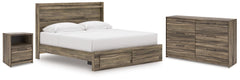 Furniture City Laplace - Ashley Furniture - Elbrim King Panel Storage Bed, Dresser and Nightstand - King Panel Storage Bed, Dresser and Nightstand - PCB2005B24
