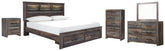 Furniture City Laplace - Ashley Furniture - Drystan King Bookcase Storage Bed, Dresser, Mirror, Chest and Nightstand - King Bookcase Storage Bed, Dresser, Mirror, Chest and Nightstand - B211B22