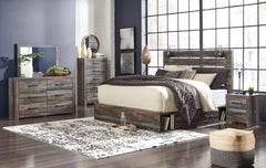 Furniture City Laplace - Ashley Furniture - Drystan King Panel Bed with Storage, Dresser, Mirror, Chest and 2 Nightstands - King Panel Bed with Storage, Dresser, Mirror, Chest and 2 Nightstands - B211B66