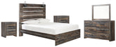 Furniture City Laplace - Ashley Furniture - Drystan Queen Panel Bed, Dresser, Mirror and 2 Nightstands - Queen Panel Bed, Dresser, Mirror and 2 Nightstands - B211B31