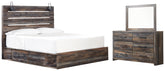 Furniture City Laplace - Ashley Furniture - Drystan King Storage Bed, Dresser and Mirror - King Storage Bed, Dresser and Mirror - B211B83