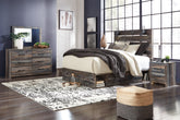 Furniture City Laplace - Ashley Furniture - Drystan Queen Panel Bed with Storage, Dresser and Mirror - Queen Panel Bed with Storage, Dresser and Mirror - B211B65