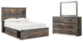 Furniture City Laplace - Ashley Furniture - Drystan Full Panel Bookcase Bed, with Storage, Dresser and Mirror - Full Panel Bookcase Bed, with Storage, Dresser and Mirror - B211B73