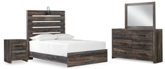 Furniture City Laplace - Ashley Furniture - Drystan Full Panel Bed, Dresser, Mirror, and Nightstand - Full Panel Bed, Dresser, Mirror, and Nightstand - B211B60