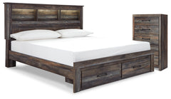 Furniture City Laplace - Ashley Furniture - Drystan King Bookcase Storage Bed and Chest - King Bookcase Storage Bed and Chest - B211B106