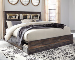 Furniture City Laplace - Ashley Furniture - Drystan King Bookcase Bed with 4 Storage Drawers - King Bookcase Bed with 4 Storage Drawers - B211B52
