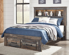 Furniture City Laplace - Ashley Furniture - Drystan Full Bookcase Bed with 2 Storage Drawers - Full Bookcase Bed with 2 Storage Drawers - B211B21