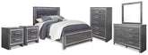 Furniture City Laplace - Ashley Furniture - Lodanna Queen Panel Bed, Dresser, Mirror, Chest and 2 Nightstands - Queen Panel Bed, Dresser, Mirror, Chest and 2 Nightstands - B214B49
