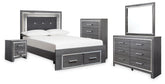 Furniture City Laplace - Ashley Furniture - Lodanna Full Storage Bed, Dresser, Mirror, Chest and Nightstand - Full Storage Bed, Dresser, Mirror, Chest and Nightstand - B214B59