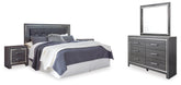 Furniture City Laplace - Ashley Furniture - Lodanna King/Cal King Panel Headboard, Dresser, Mirror and 2 Nightstands - King/Cal King Panel Headboard, Dresser, Mirror and 2 Nightstands / Gray - B214B33
