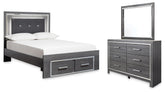 Furniture City Laplace - Ashley Furniture - Lodanna Full Storage Bed, Dresser and Mirror - Full Storage Bed, Dresser and Mirror - B214B9
