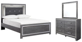 Furniture City Laplace - Ashley Furniture - Lodanna Full Panel Bed, Dresser and Mirror - Full Panel Bed, Dresser and Mirror - B214B8