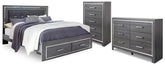 Furniture City Laplace - Ashley Furniture - Lodanna King Storage Bed, Dresser and Chest - King Storage Bed, Dresser and Chest - B214B57