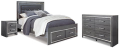 Furniture City Laplace - Ashley Furniture - Lodanna Queen Storage Bed, Dresser and Nightstand - Queen Storage Bed, Dresser and Nightstand - B214B53
