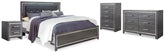 Furniture City Laplace - Ashley Furniture - Lodanna King Upholstered Panel Bed, Dresser, Chest and 2 Nightstands - King Upholstered Panel Bed, Dresser, Chest and 2 Nightstands - B214B43