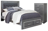 Furniture City Laplace - Ashley Furniture - Lodanna Queen Panel Storage Bed and Chest - Queen Panel Storage Bed and Chest - B214B55